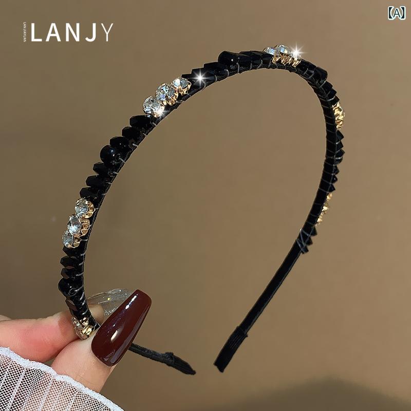 カチューシャ ビジュー ラインストーン キラキラ 煌めき 薄手 ヘアバンド ヘアアクセサリー ファッション 韓国 おしゃれ かわいい 豪華感 お祝い フォーマル 快適アイテム