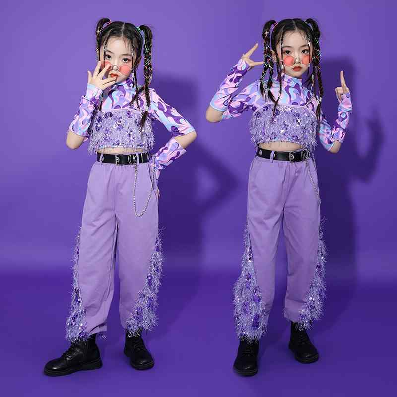 子供服 女の子 Tシャツ へそ出し パンツ コスチューム バンド ダンス ヒップホップ...