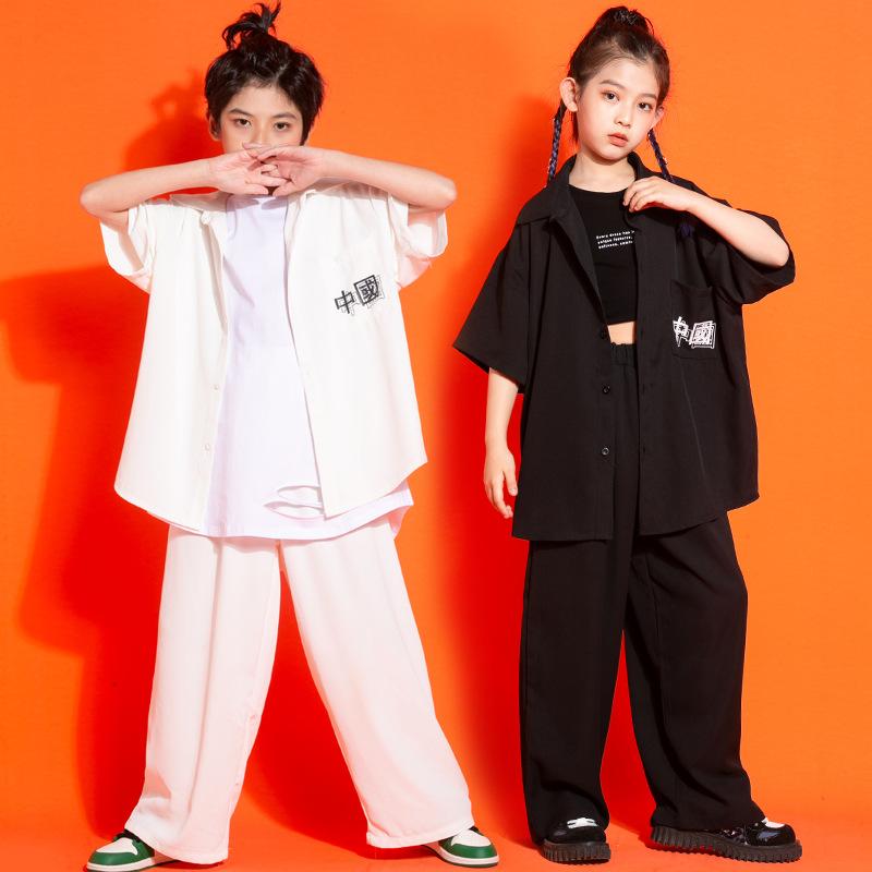 子供服 女の子 シャツ パンツ コスチューム バンド ダンス ヒップホップ ストリート系 パフォーマンス ..