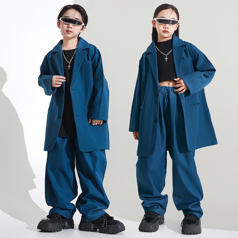 子供服 女の子 男の子 スーツ パンツ コスチューム バンド ダンス ヒップホップ ストリート系 パフォーマンス 衣装 セットアップ クール かっこいい キッズ