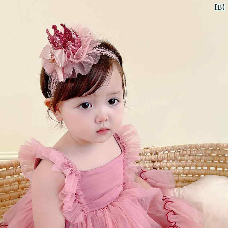 ベビー 髪飾り ヘアバンド ヘッドバンド かわいい 赤ちゃん 新生児 フォト撮影 アクセサリー 女の子 花 頭飾り プリンセス バンド おしゃれ キュート