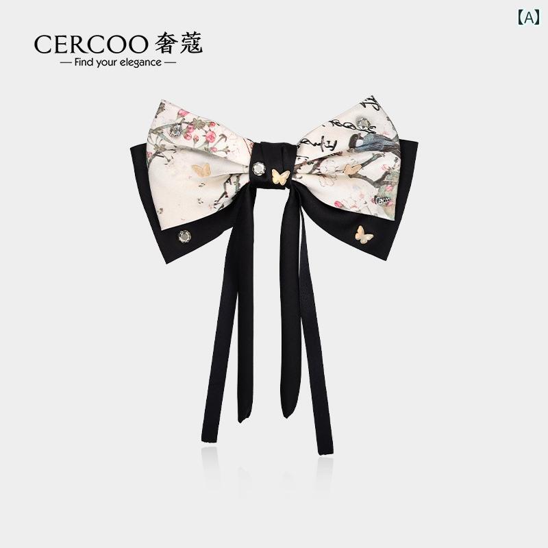 ヘアアクセサリー 梅の花 リボン クリップ 蝶 大人式 髪飾り 上品 和装 ジャパン 伝統 大人っぽい フェ..