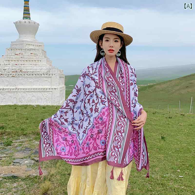スカーフ マント ブランケット レディース 日焼け防止 エスニック オールシーズン ファッション おしゃれ アウトドア UVカット