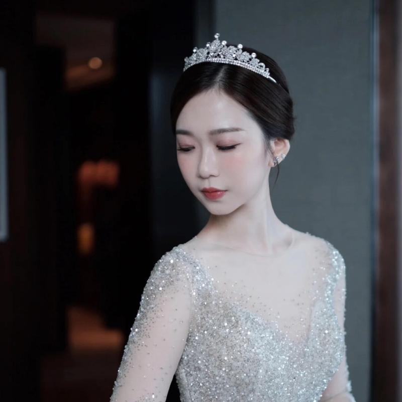 輝く プリンセス クラウン 花嫁 ウェディング ティアラ 誕生日 レディース 結婚式 アクセサリー レディース ギフト