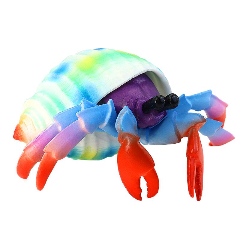 ヤドカリ カニ 海洋生物 フィギュア 模型 おもちゃ ホビー 人形 コレクション インテリア ミニチュア リアル チック 子供 プレゼント 教育