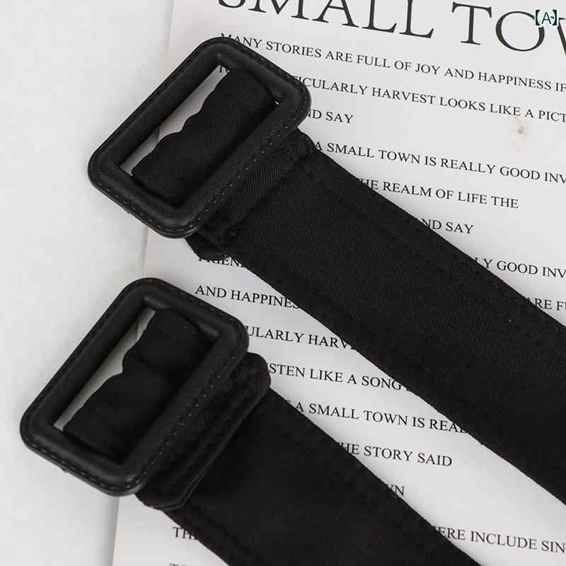 キャンバスベルト 韓国 布 アクセサリー コート ストラップ ウエストマーク アクセント アップ効果 お..