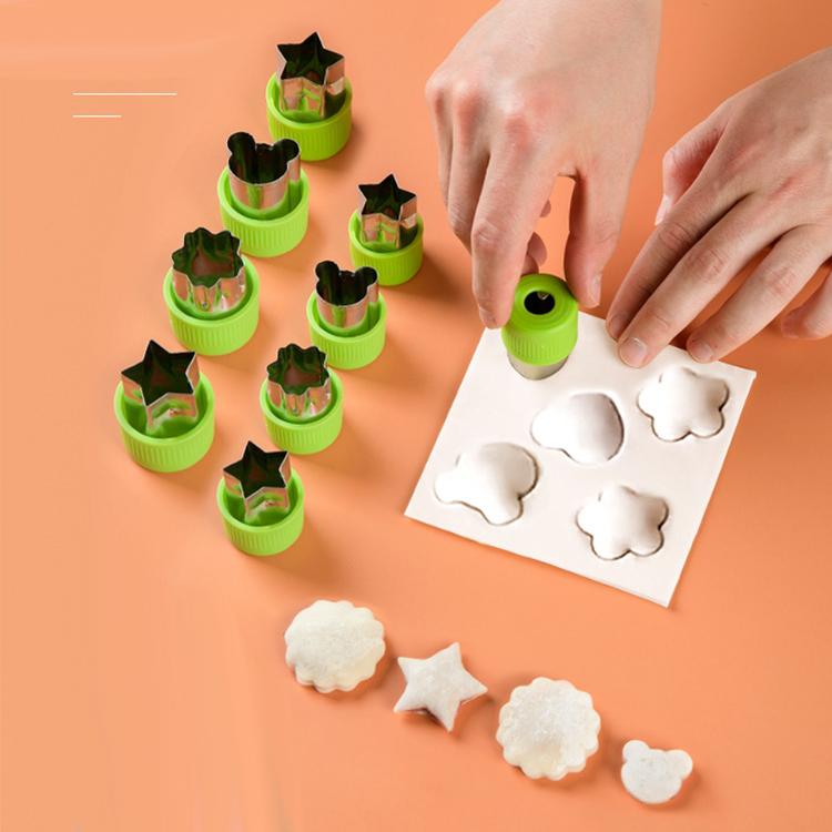 ステンレス フルーツカッティング 野菜 クッキー作り 料理アート デコレーション かわいい 子供 便利グ..