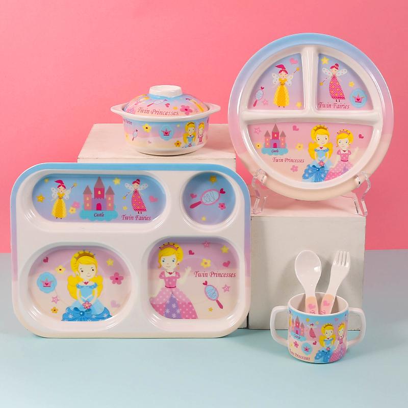 食器 キッズ 子供 プリンセス 耐衝撃 ベビー ボウル ディナー プレート 落下 火傷防止 レンジ使可 蓋 ..