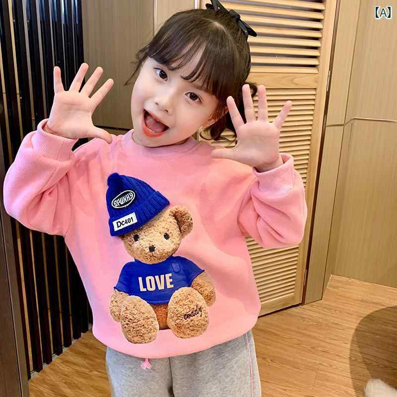 トレーナー シンプル カジュアル かわいい キッズ 幼児 子供 キッズファッション 子供服 女の子 韓国 冬