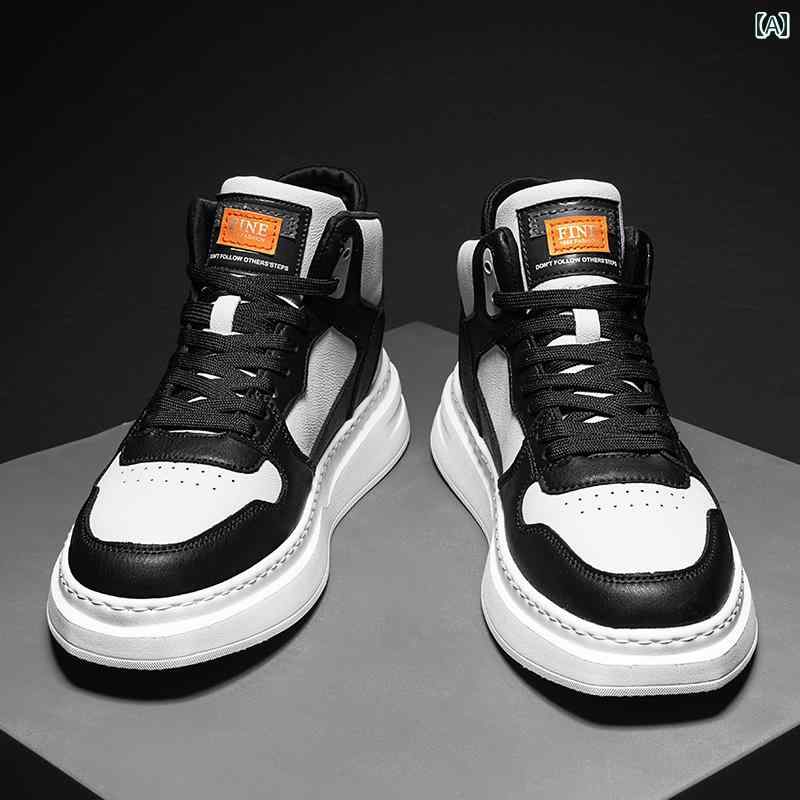 スニーカー ハイ カット 紳士靴 秋冬 スポーツ 学生 シューズ メンズ カジュアル デイリー