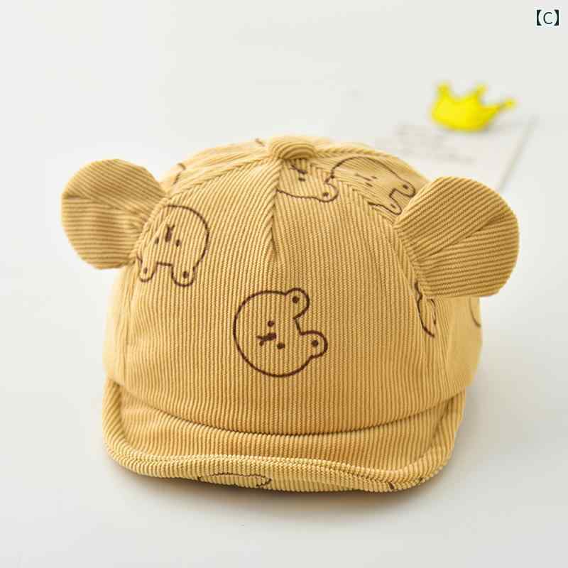 ベビー 帽子 春秋冬生児 防風 軽量 キャップ 柔らかい の子 女の子 調整可能 サン...