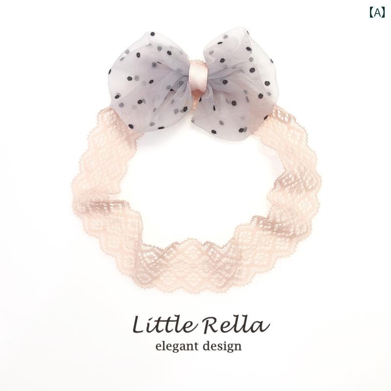 リボン ベビー かわいい ヘアバンド 髪飾り リトル プリンセス ティアラ 赤ちゃん ティアラ ピンク レース ヘッド バンド おしゃれ