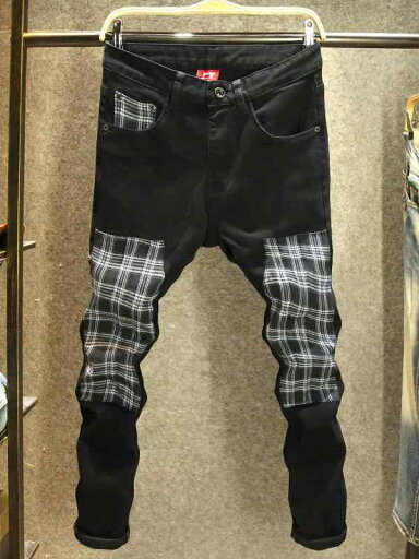 メンズ コットン ストレッチ デニム おしゃれ着 Gパン カジュアル 黒 ジーンズ スリムフィット パンツ 秋冬 コントラストカラー パンツ 厚手 メンズ コットン ストレッチ デニム おしゃれ着 Gパン カジュアル 黒 ジーンズ スリムフィット パンツ 秋冬 コントラストカラー パンツ 厚手