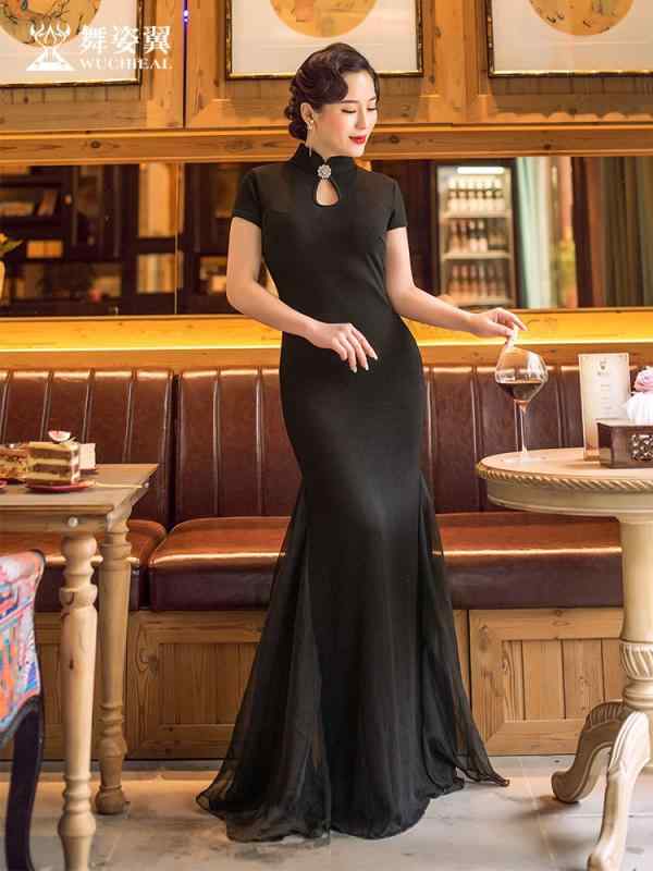 レディース ダンス 衣装 ボディ ステージ チャイナドレス 冬 スーツ エレガント マナー エチケット 練..