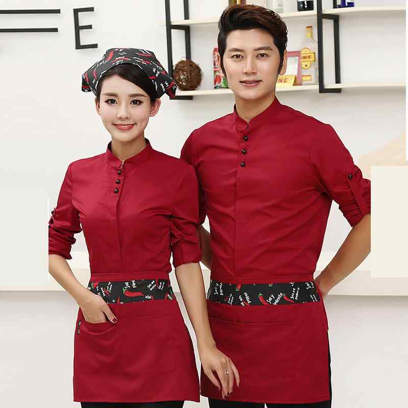 飲食店 ワークウェア ウェイター 作業着 秋冬 スタッフ ケータリング シェフ ケーキ ショップ 半袖 ファーストフード ホテル 長袖 レディース