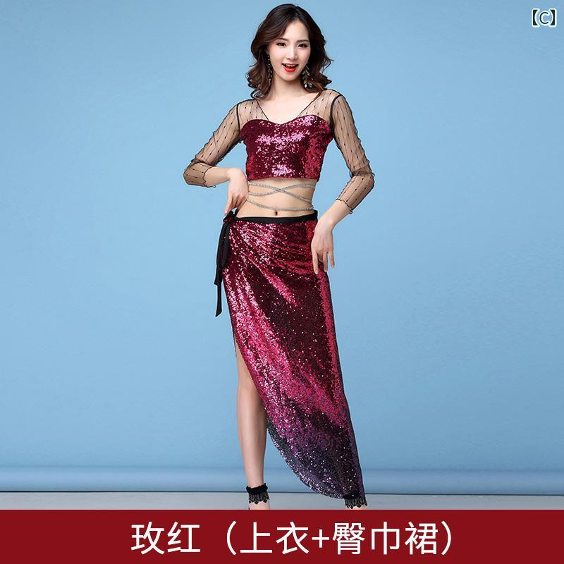 ベリー ダンス レディース ファッション エスニック ダンス パフォーマンス コスチ...