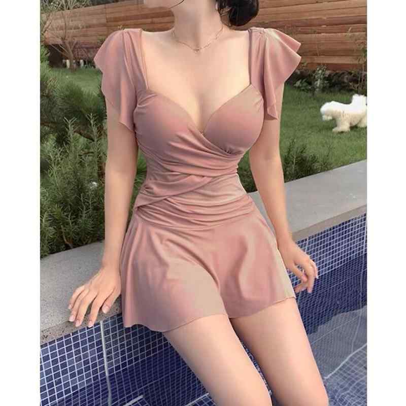 Two-Piece - カジュアル 水着 ワンピース スイムウェア レディース 夏 冬 海 プール リゾート レジャー 体型カバー 大きめサイズ