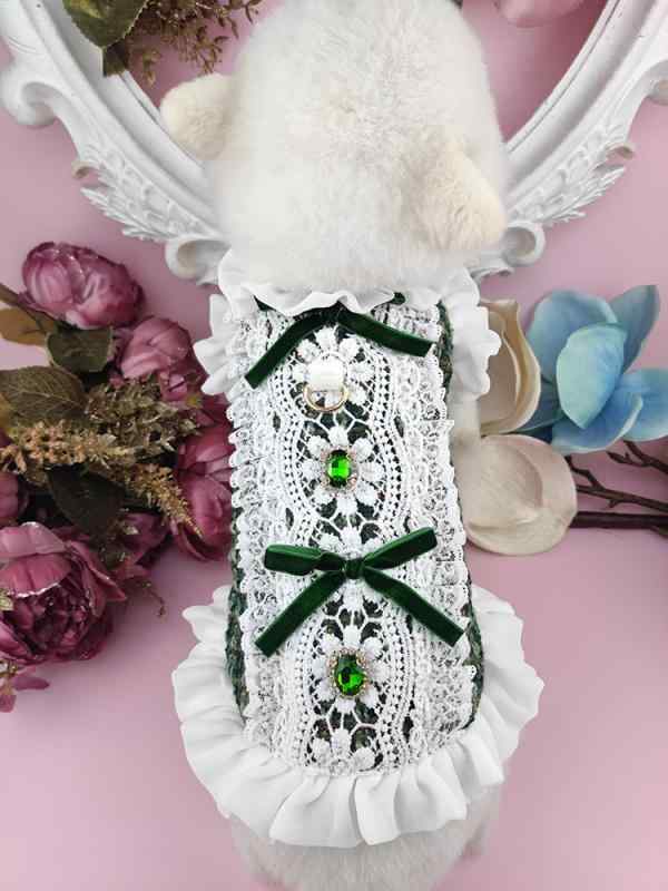 ペット服 犬猫 ウェア ドレス 写真撮影 服 かわいい ベスト 衣装 室内 散歩 外出 ルーム 室外 小型 春秋冬