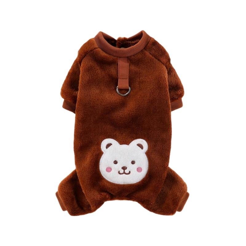 ペット服 犬服 ドッグ ウェア 服 かわいい ベスト 衣装 厚手 室内 散歩 外出 ルーム 室外 秋冬