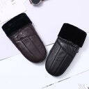 冬 オートバイ 乗車 ユニセックス シープスキン 手袋 防風性 防寒性 起毛 厚手 綿 ミトン 暖かい 防寒