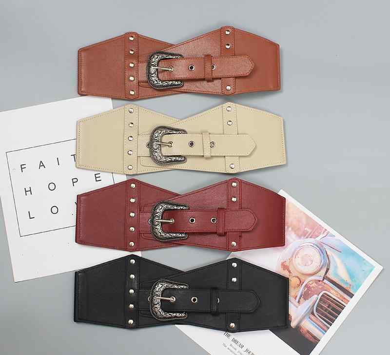 レディース 秋冬 エクストラワイド ベルト 装飾 ドレス シャツ ガードル ウエスト スカート ファッション 装飾品