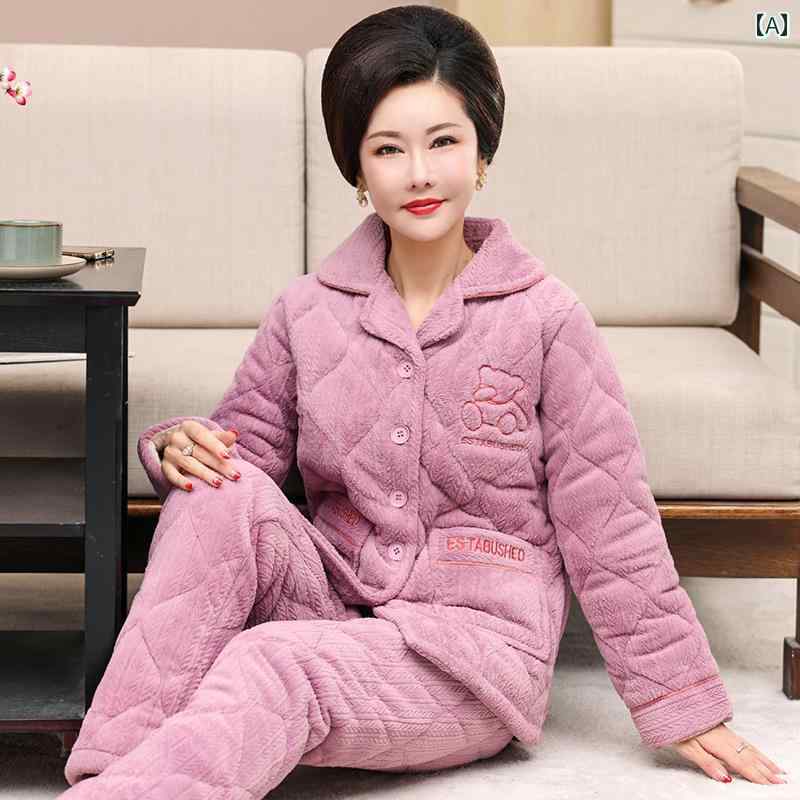 メンズ レディース 冬 カップル コーラルフリースキルティング 起毛 大きいサイズ ホーム服 コットン
