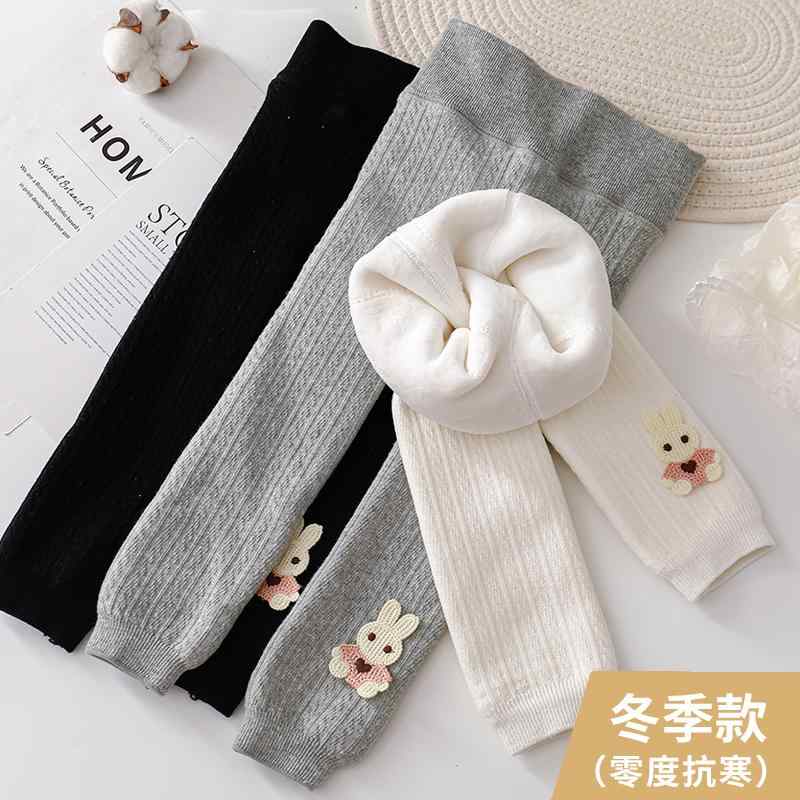 女の子 レギンス 秋冬 厚手 起毛 厚手 綿 アウターウェア 赤ちゃん 九分丈 ストッキング 子供