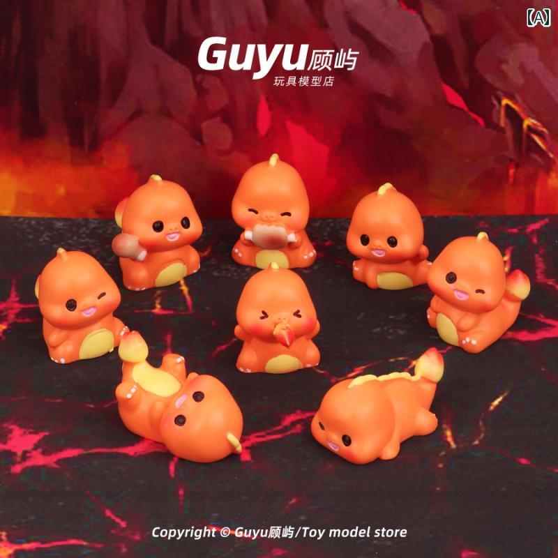 ミニチュア かわいい 火吐くドラゴン 装飾品 ミニ ファイアードラゴン インテリア おもちゃ キッズ 玩具 車内装飾 人形 キュート デスクトップ ギフト