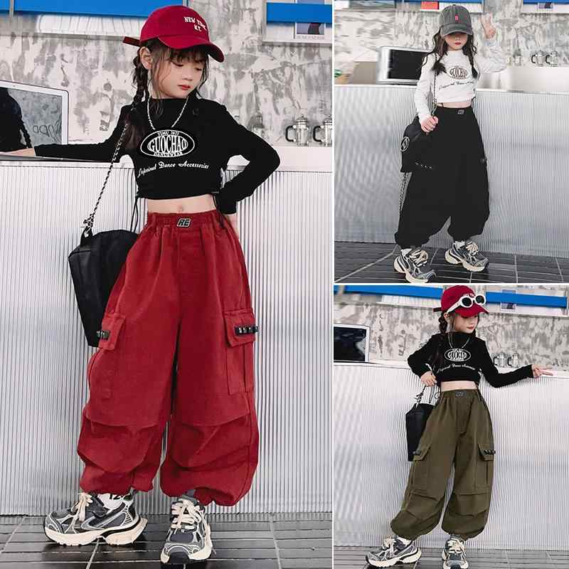 子供服 女の子 Tシャツ 長袖 へそ出し パンツ コスチ