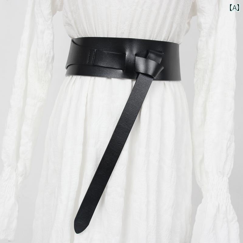 ベルト 幅広 ウエストマーク レザー 革 太ベルト ガードル レディース 装飾 ワイド ベルト ウエストマ..