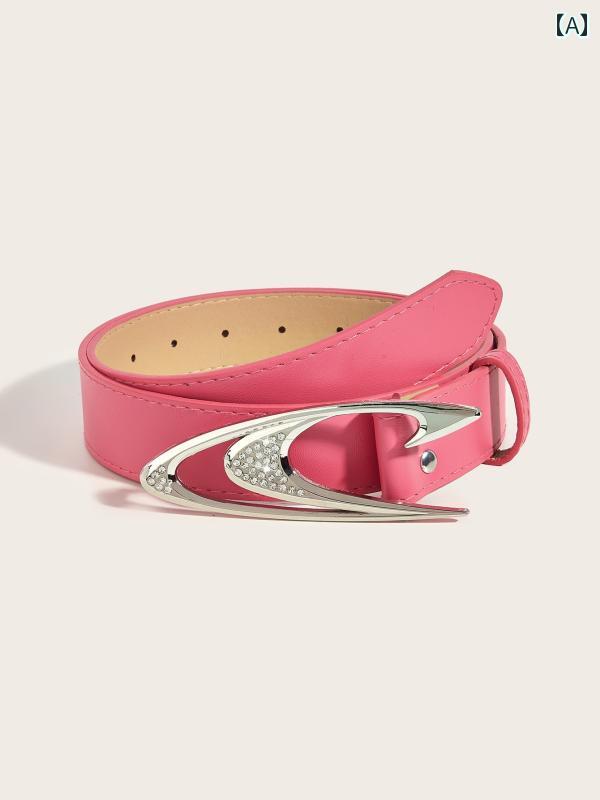 ベルト レディース 細ベルト メンズ ユニセックス シンプル カジュアル 快適 クール かっこいい キラキ..