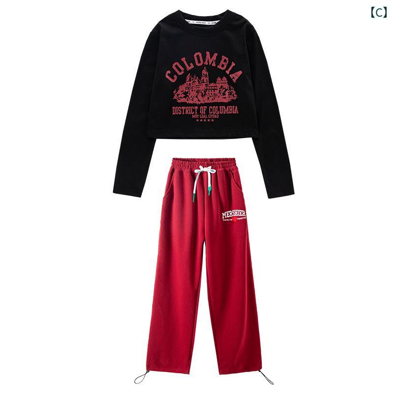 子供服 女の子 シャツ パンツ セット 秋冬 コスチューム 衣装 ヒップホップ ストリ...