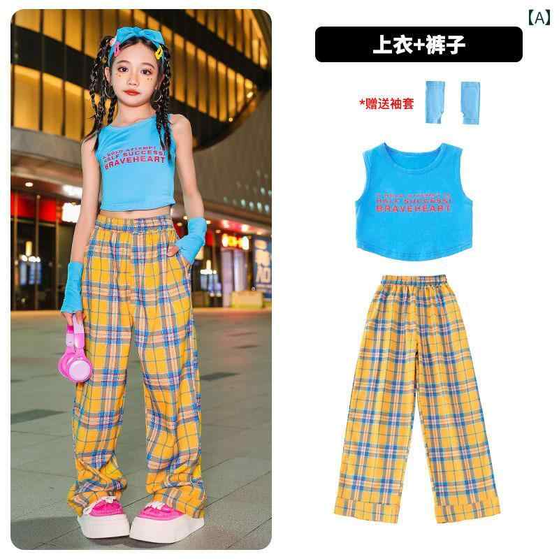 子供服 女の子 シャツ パンツ セット 夏 コスチューム 衣装 ヒップホップ ストリート系 パフォーマンス..