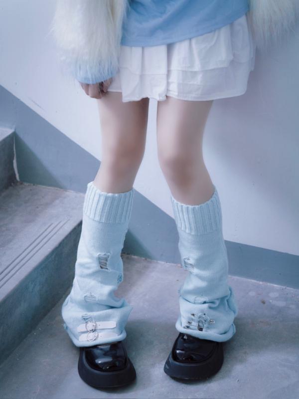 レッグウォーマー レディース 女の子 アクセサリー ソックス ユニーク ストリート ポップカルチャー ダーク サブカル