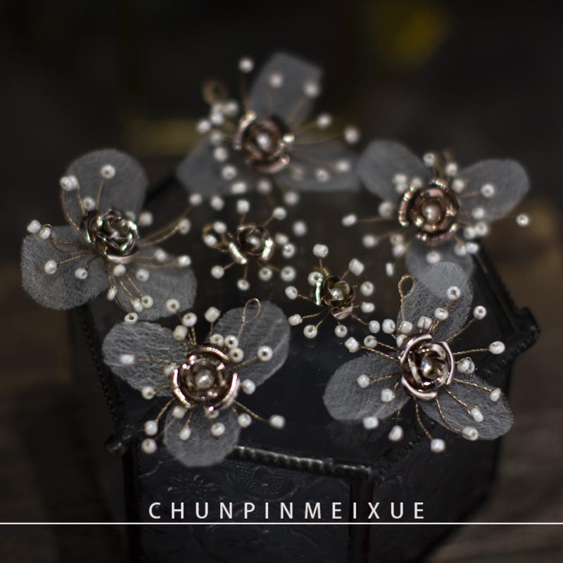 アクセサリー レディース ジュエリー ブライダル ヘッドドレス 造花 フェアリー ヘアアクセサリー 結婚式 ヘアアクセサリー