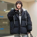 女の子 ダウンジャケット ダウンコート フード 秋冬 厚手 カジュアル レジャー アウトドア 休日 リゾート 中学 高校 学生 JK ガール レディース