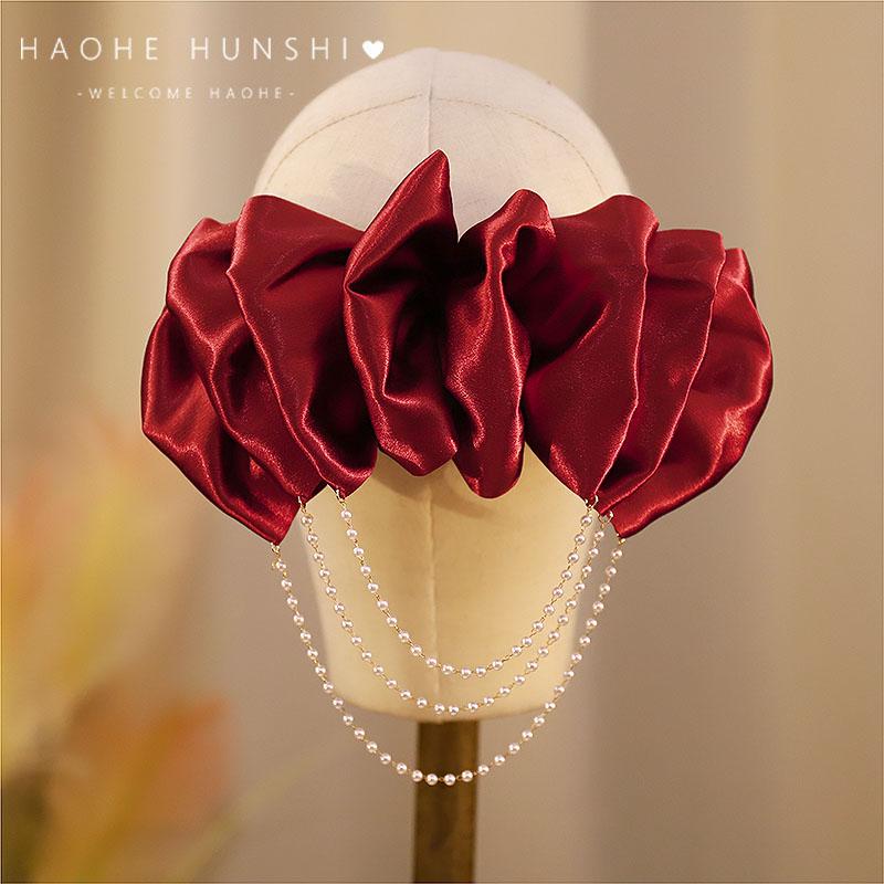 ヘアアクセサリー バレッタ ヘアクリップ おしゃれ ファッション フレンチ かわいい サテン リボン 花..