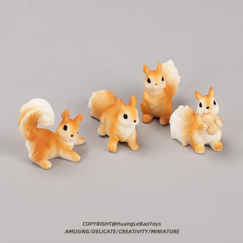 かわいい リス ミニチュア 動物 シミュレーション 子供 おまま 装飾 フィギア おもちゃ インテリア