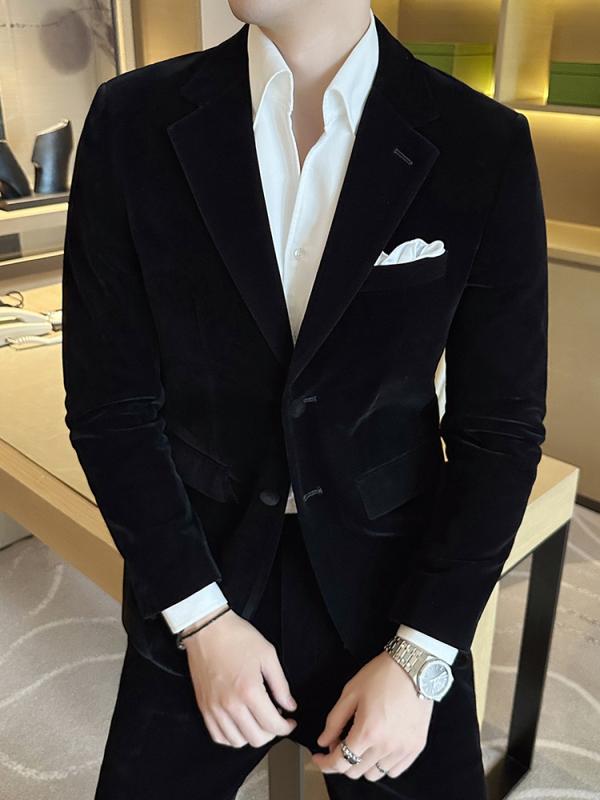 ゴールド 裏地 スーツ メンズスーツ 秋冬 ビジネス カジュアル フォーマル フィット 新郎 結婚式 セットアップ