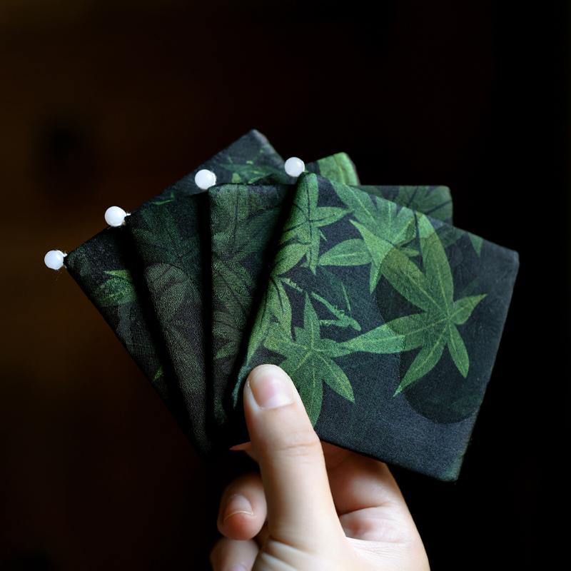 インテリア テーブルクロス ランチョンマット コースター 中国 生地 スクエア コースター 茶道 スペアパーツ ポット パッド カップ 絶縁 ポット パッド 滑りにくい