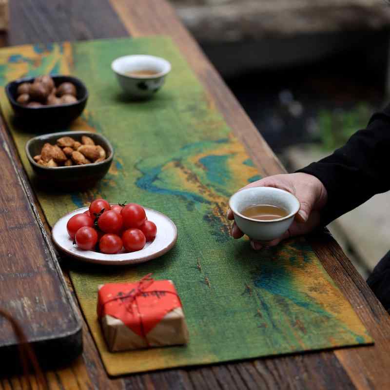 インテリア テーブルクロス ランチョンマット コースター ティーマット 中国 瞑想茶道 マット ティー ..