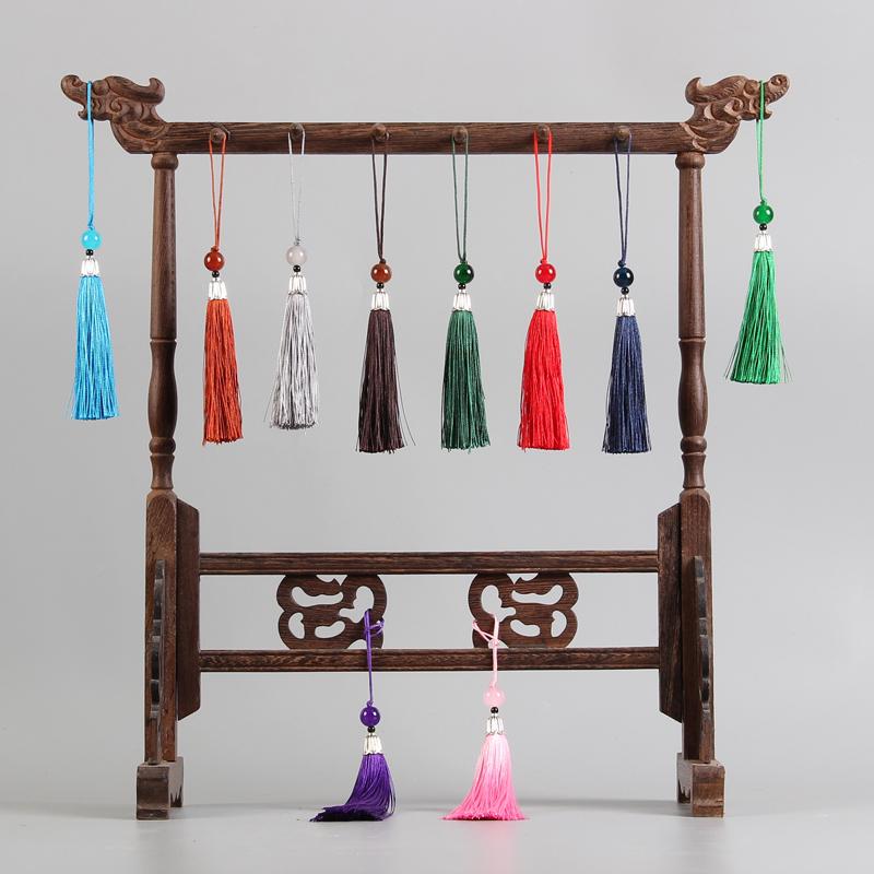 タッセルファン ペンダント チャイナ風 レトロ 漢 衣装 ペンダント DIY 翡翠 韓国 シンプル 扇子 扇 団..
