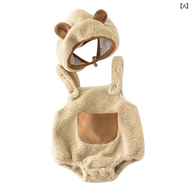 ベビー服 オーバーオール フリース 秋冬 かわいい キュート ギフト ベビー品 子供服