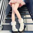 ぬいぐるみ 靴下 セット ウサ耳 ミドルカーフ ソックス レディース 秋冬 かわいい 厚手 jk ファーブーツ 靴下