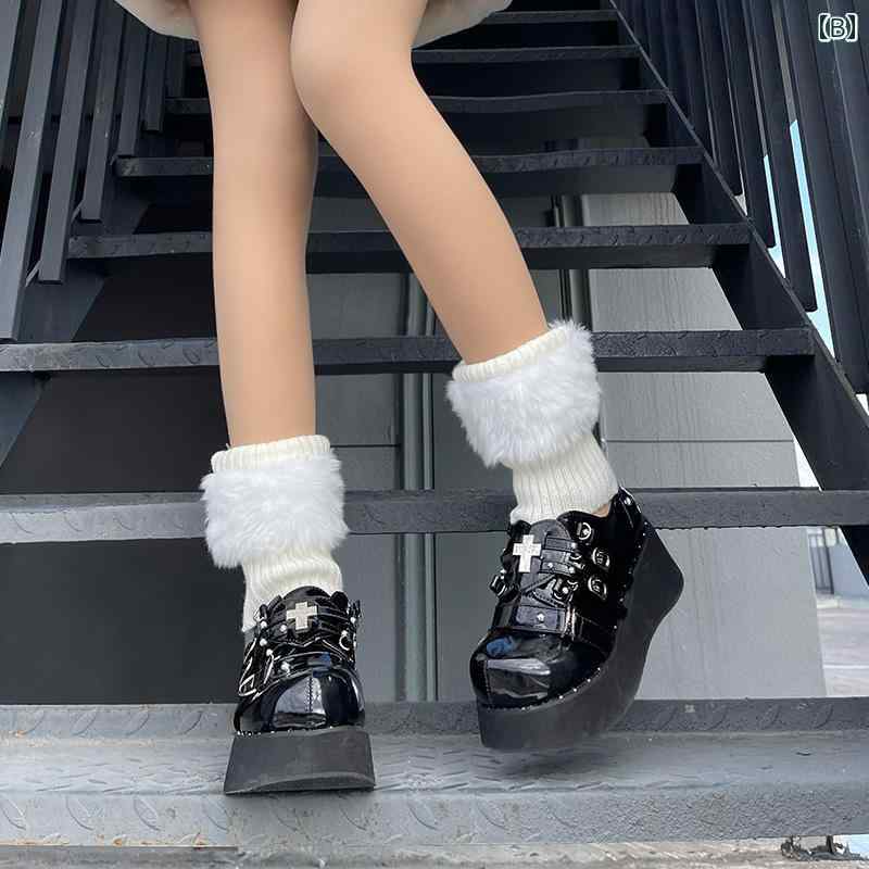 ぬいぐるみ 靴下 セット ウサ耳 ミドルカーフ ソックス レディース 秋冬 かわいい ...