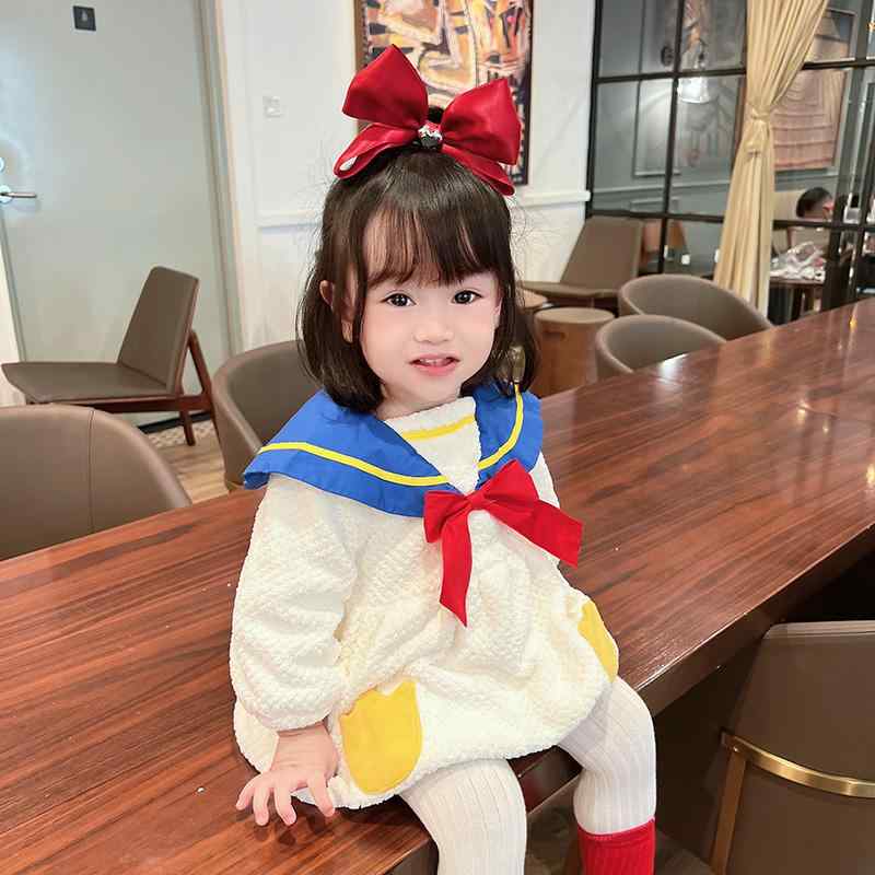ベビー服 コートドレス ワンピース 女児 暖かい 秋冬 かわいい キュート お散歩 ギフト ベビー品 子供服