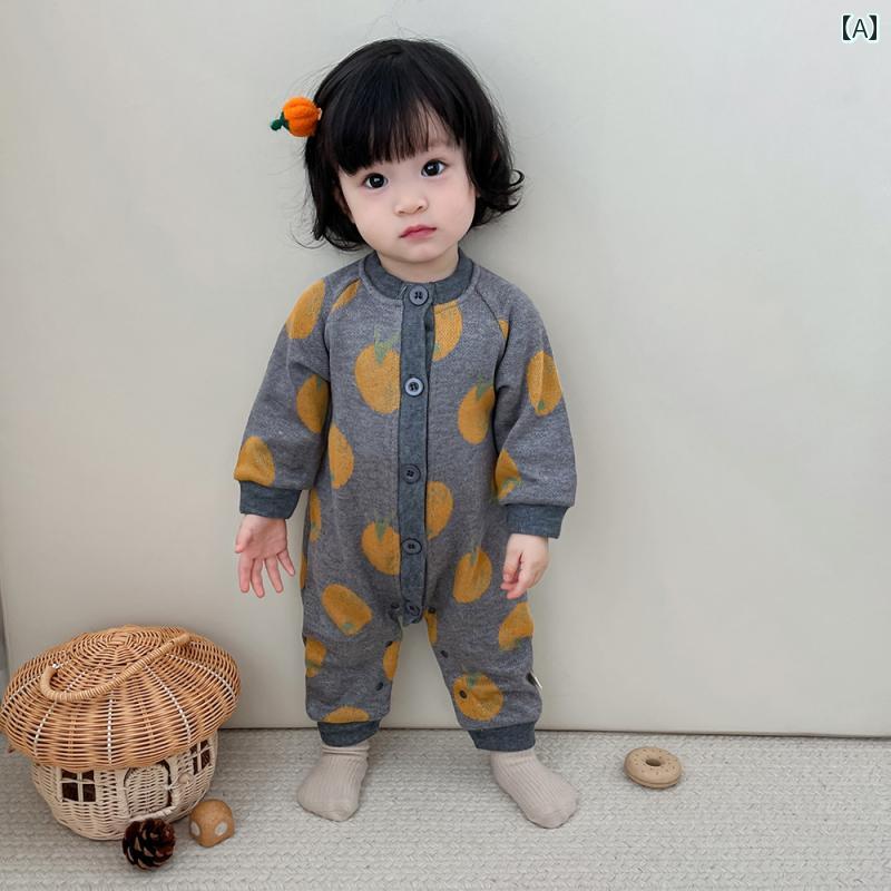 ベビー服 パジャマ ロンパース 秋冬 綿 かわいい ギフト お祝い ベビー品 子供服