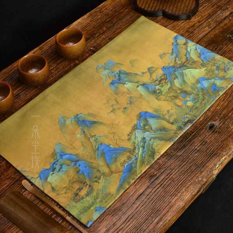 ティーマット 茶道具 テーブルクロス ランチョンマット 卓上 断熱 食器 シート 雑貨 小物 装飾品 配膳品 道具 レトロ