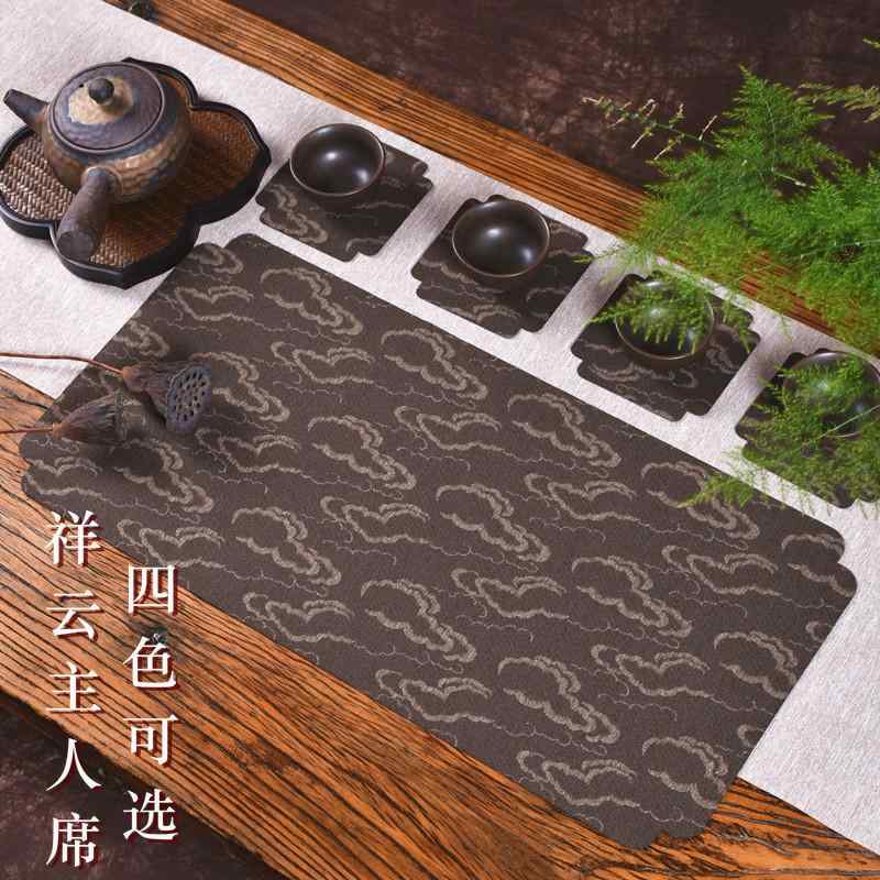 茶道具 テーブルクロス ランチョンマット 卓上 防水 食器 シート 雑貨 小物 装飾品 配膳品 道具 レトロ