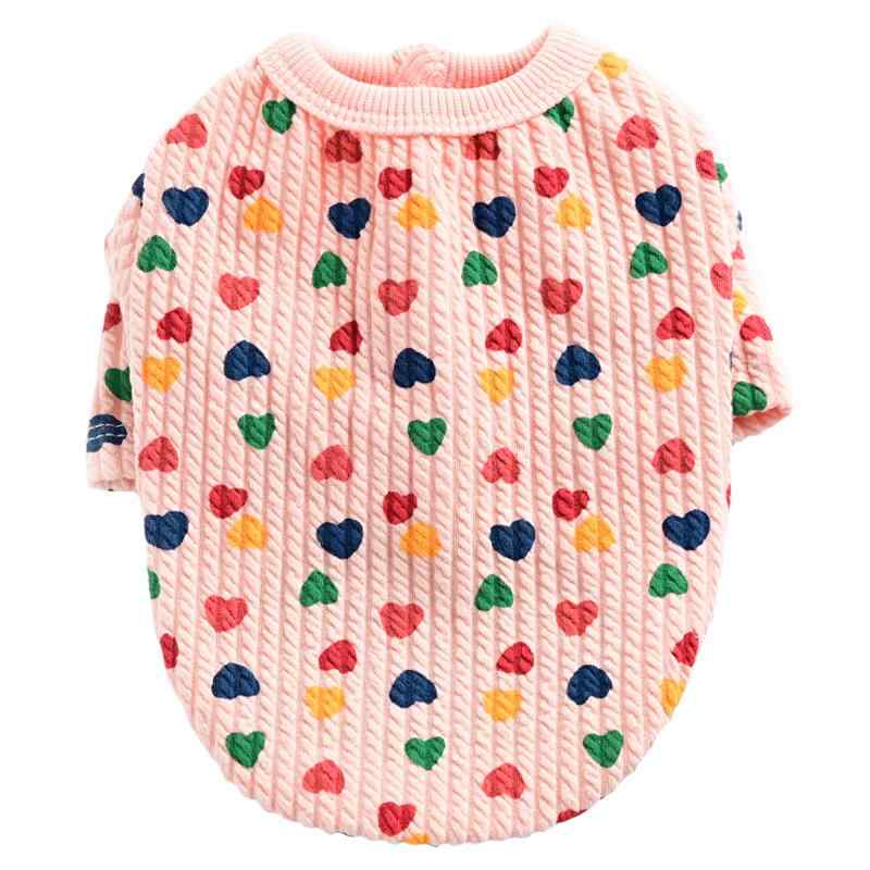 ペット服 ドッグ ウェア 品 犬 服 小型犬 秋冬 二足シャツ カジュアル かわいい ハート